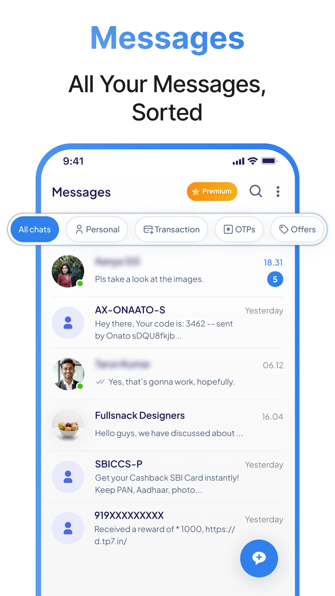 Messages : SMS & Private Chat screenshot